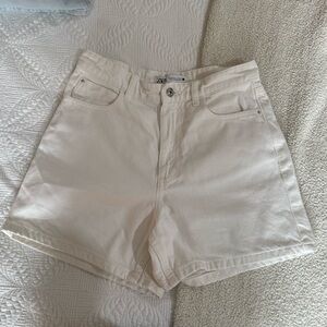 Zara High Waisted Denim Shorts